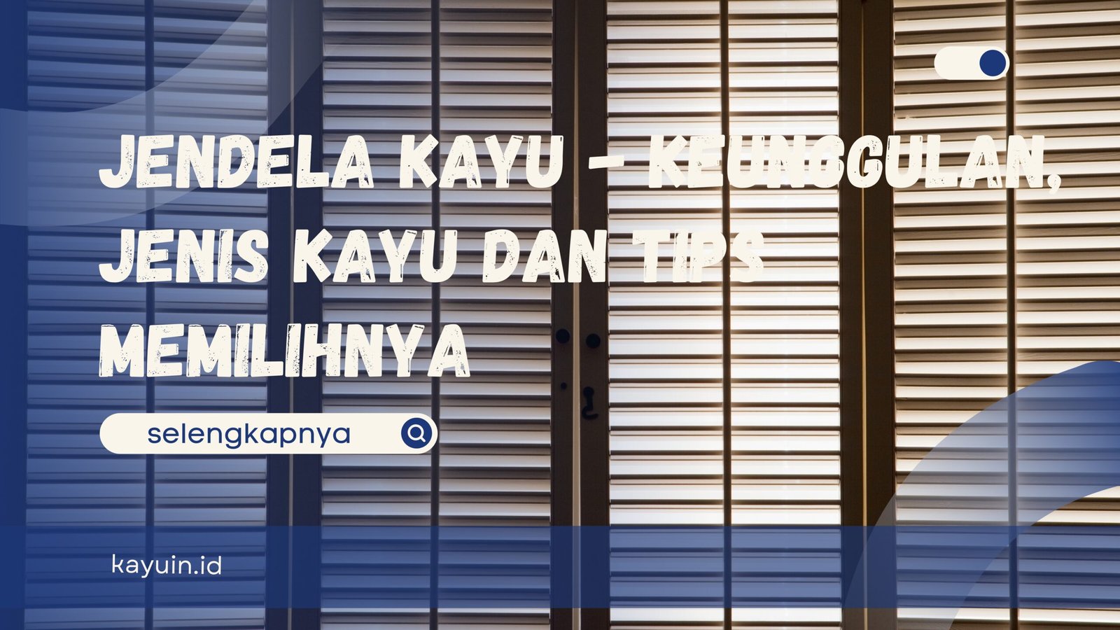 Jendela kayu