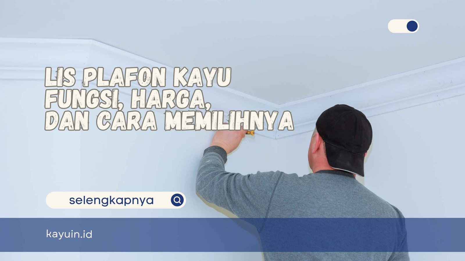 Lis plafon kayu
