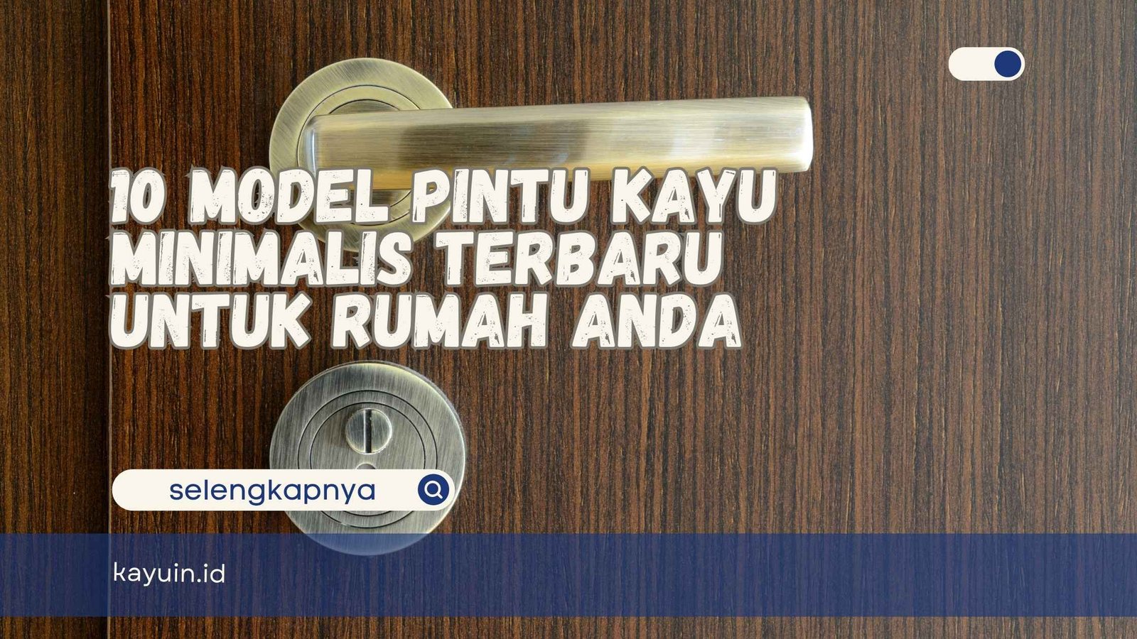 Pintu Kayu Minimalis
