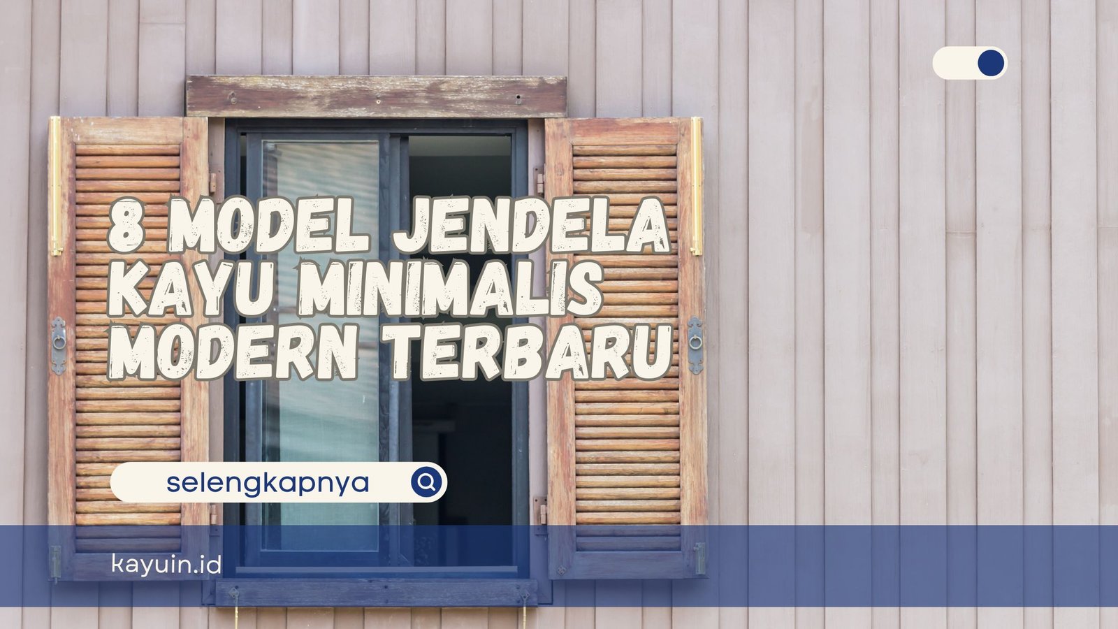 Jendela Kayu Minimalis Modern 