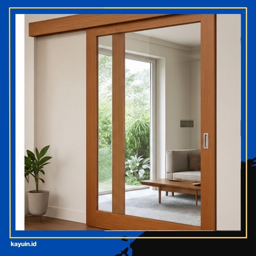 Model Pintu Kayu Kaca Minimalis