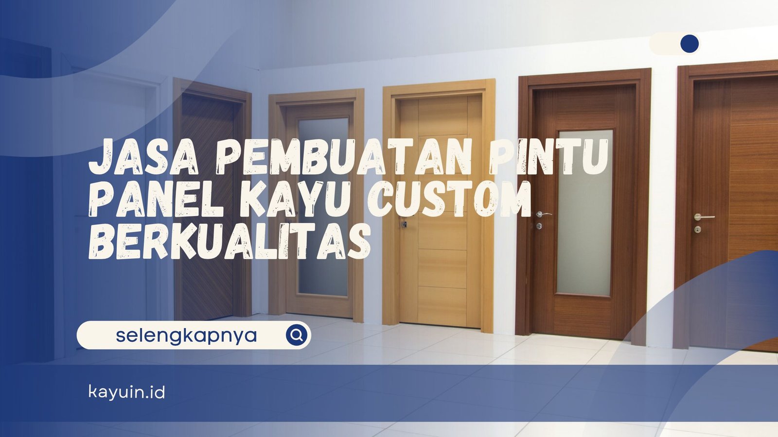 Jasa Pembuatan Pintu Panel Kayu Custom 